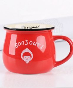 Retro Ceramic Cup European Style Nature Printed