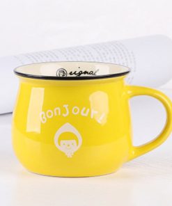 Retro Ceramic Cup European Style Nature Printed