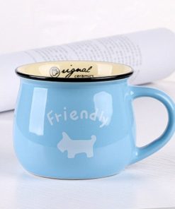 Retro Ceramic Cup European Style Nature Printed