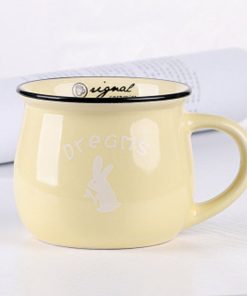 Retro Ceramic Cup European Style Nature Printed
