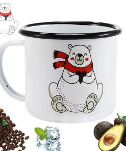Metal Coffee Mug printed Animal Plant 350 ml