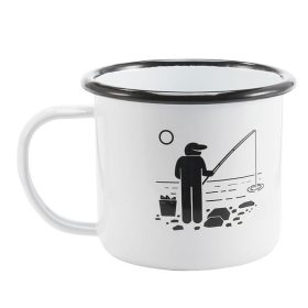 Metal Coffee Mug printed Animal Plant 350 ml