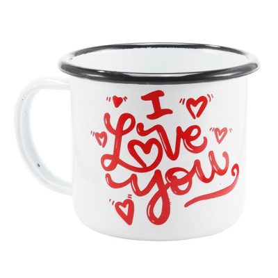 Metal Coffee Mug printed Animal Plant 350 ml