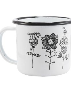 Metal Coffee Mug printed Animal Plant 350 ml